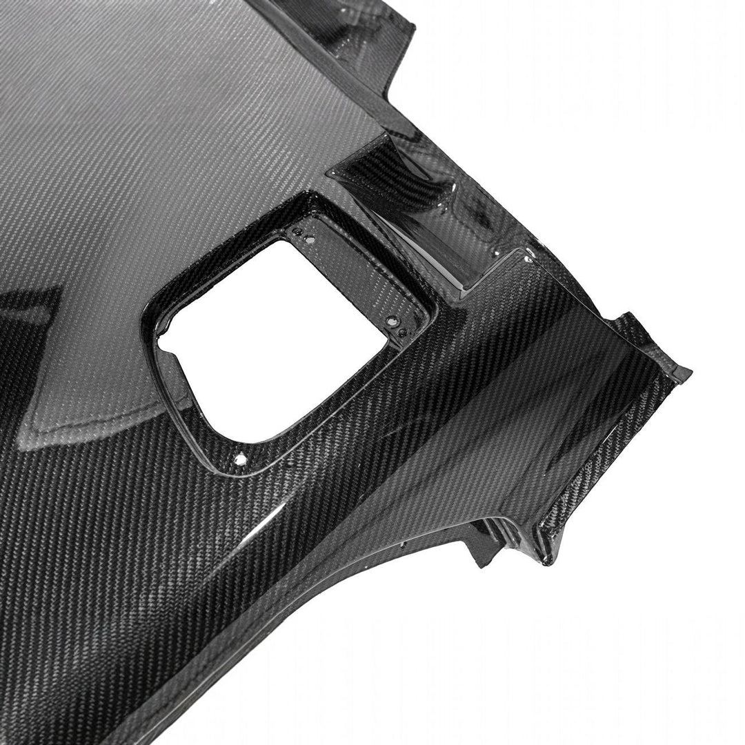 Corvette Carbon Fiber ZR1 Style Rear Quarter Panel Fenders Carbon Fiber Matte Black FENDER-480-BKCF_VENT-737-FRP