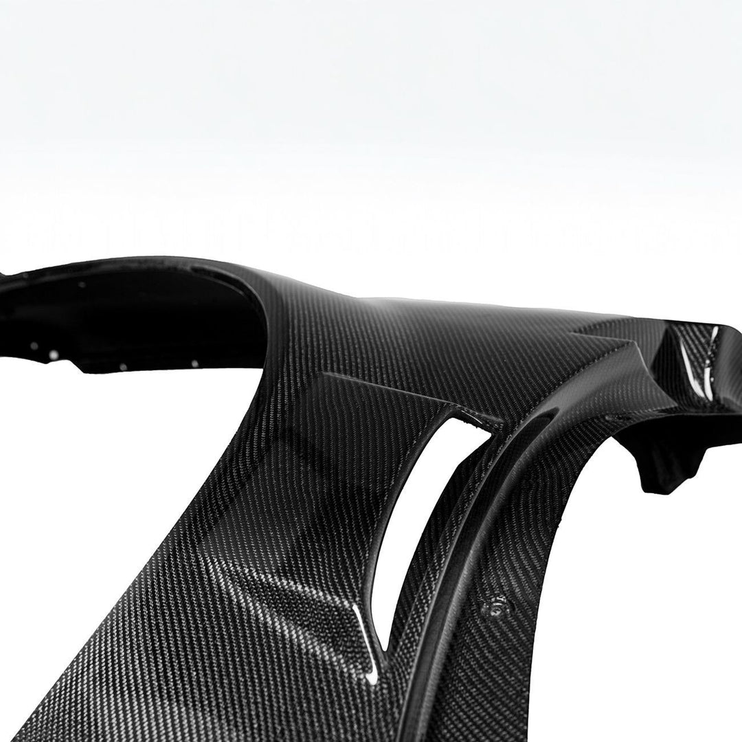 Corvette Carbon Fiber ZR1 Style Rear Quarter Panel Fenders Carbon Fiber Matte Black FENDER-480-BKCF_VENT-737-FRP