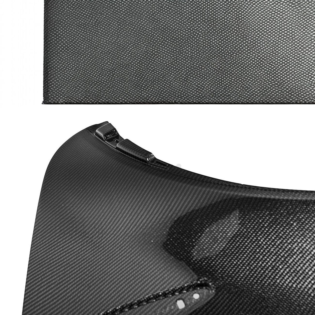Corvette Carbon Fiber ZR1 Style Rear Quarter Panel Fenders Carbon Fiber Matte Black FENDER-480-BKCF_VENT-737-FRP