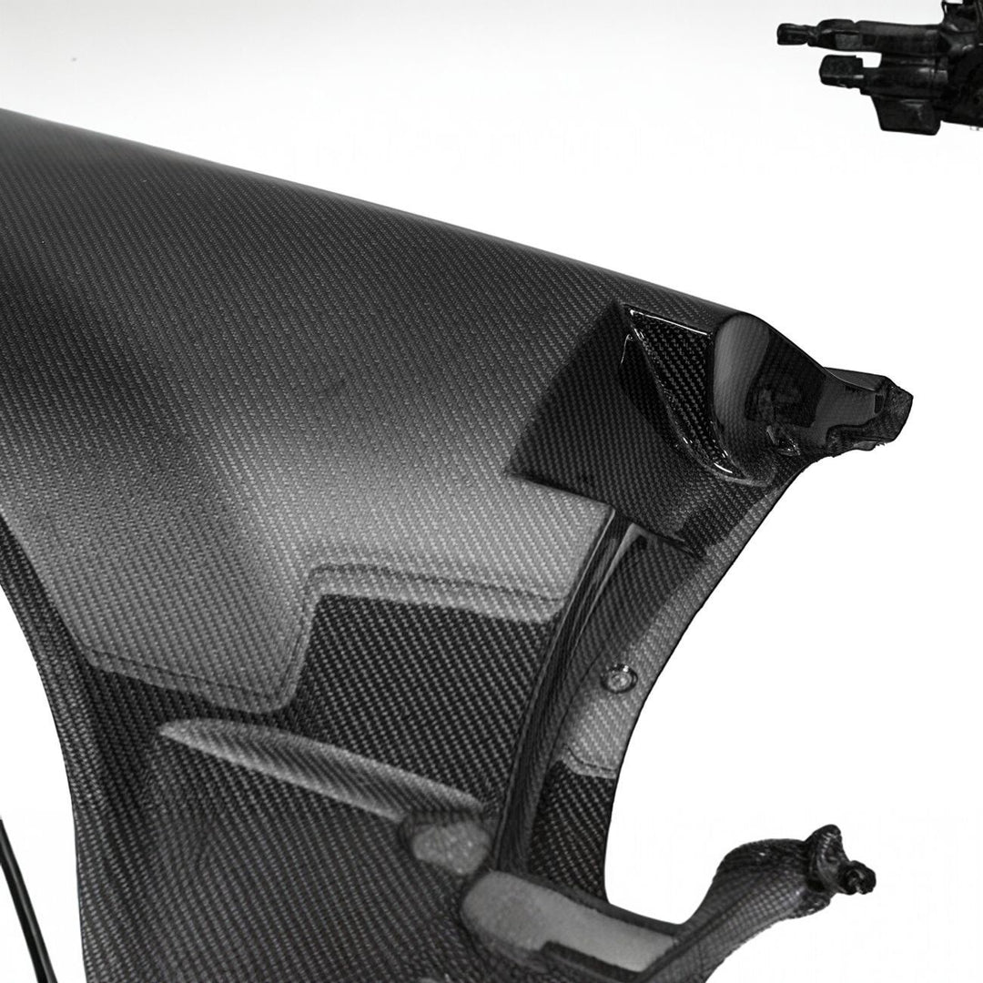 Corvette Carbon Fiber ZR1 Style Rear Quarter Panel Fenders Carbon Fiber Matte Black FENDER-480-BKCF_VENT-737-FRP