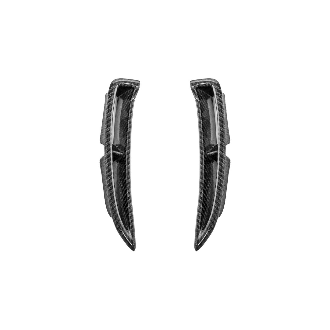 Corvette Carbon Fiber ZR1 Style Rear Quarter Panel Fenders Carbon Fiber Matte Black FENDER-480-BKCF_VENT-737-FRP