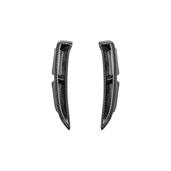 Corvette Carbon Fiber ZR1 Style Rear Quarter Panel Fenders Carbon Fiber Matte Black FENDER-480-BKCF_VENT-737-FRP