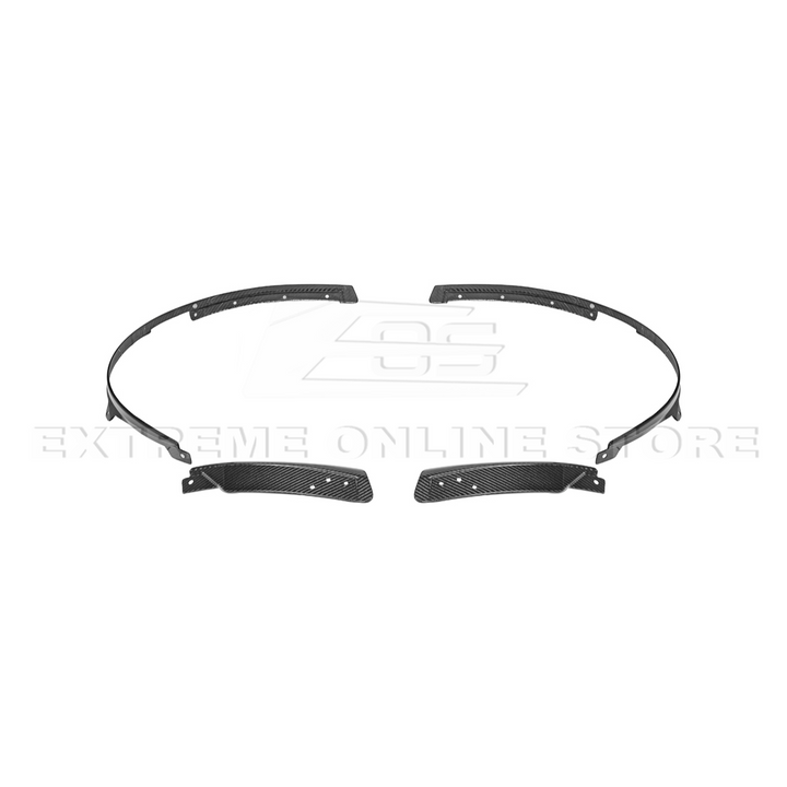 2024+ Ford Mustang DRY CARBON FIBER Fender Flares &amp; Mud Flap