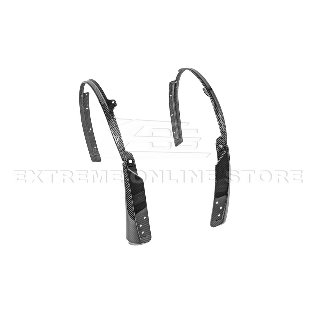 2024+ Ford Mustang DRY CARBON FIBER Fender Flares &amp; Mud Flap