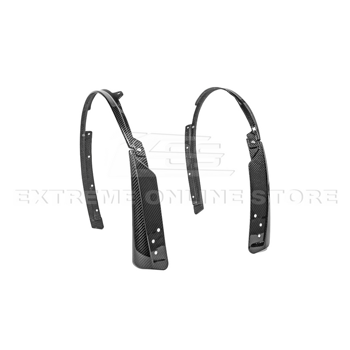 2024+ Ford Mustang DRY CARBON FIBER Fender Flares &amp; Mud Flap