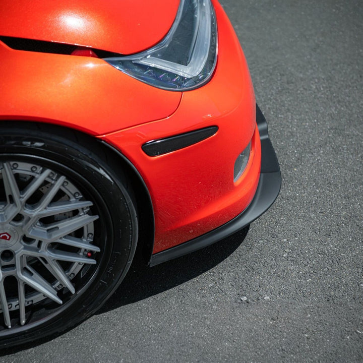 Corvette C6 ZRA1 Style Front Bumper Lip Splitter Primed Black FLIP-1529-ABS