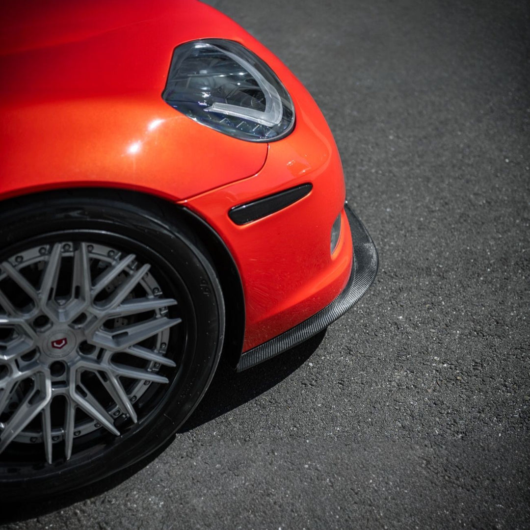 Corvette C6 ZRA1 Style Front Bumper Lip Splitter FLIP-1529-BKCF