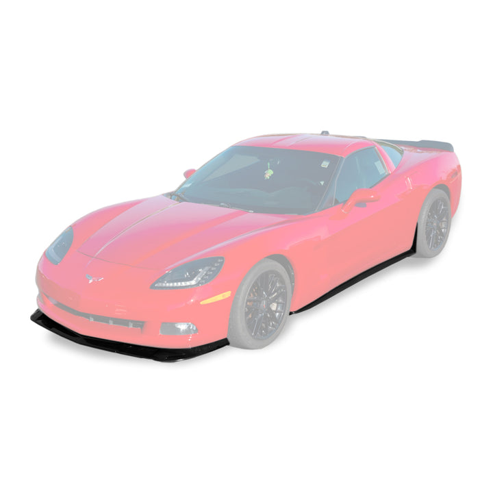 Corvette C6 Base Model Extended Front Splitter Lip &amp; Side Skirts Rocker Panels