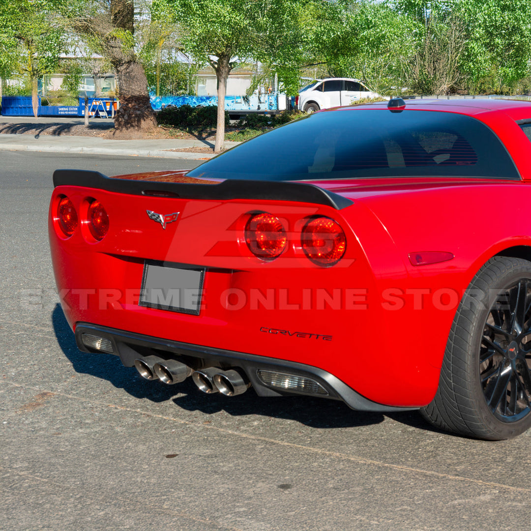 Corvette C6 ZR1 Extended Rear Trunk Spoiler outlet C-9 SPOILER-218-BKCF