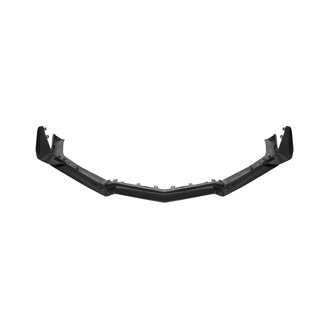 Corvette C8 Carbon Fiber Z07 Performance Package Front Splitter &amp; Side Canards Painted Carbon Flash Metallic FLIP-527-V2-FRP_SPLITTER-528-V2-FRP
