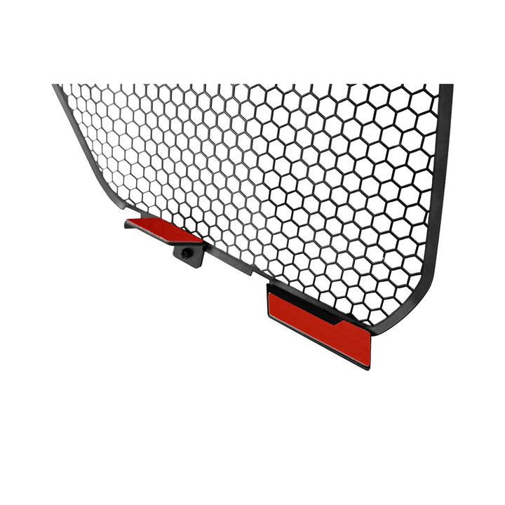 Corvette C8 Front Bumper Lower Air Inlet Mesh Grille Guards Painted Glossy Black GRILL-1410-ALU