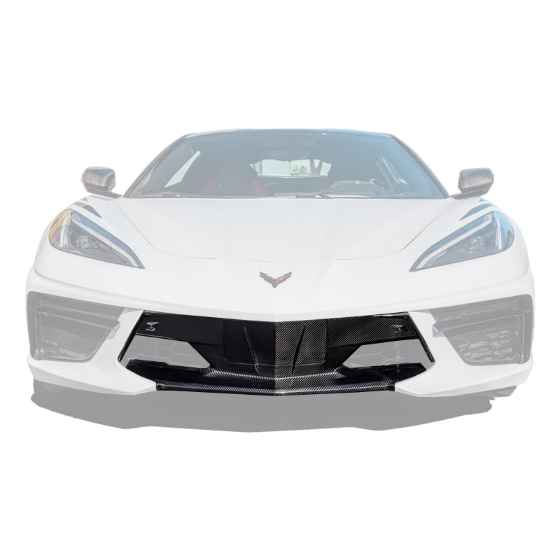 Chevrolet Corvette C8 DRY CARBON FIBER Fascia Panel Grille Cover