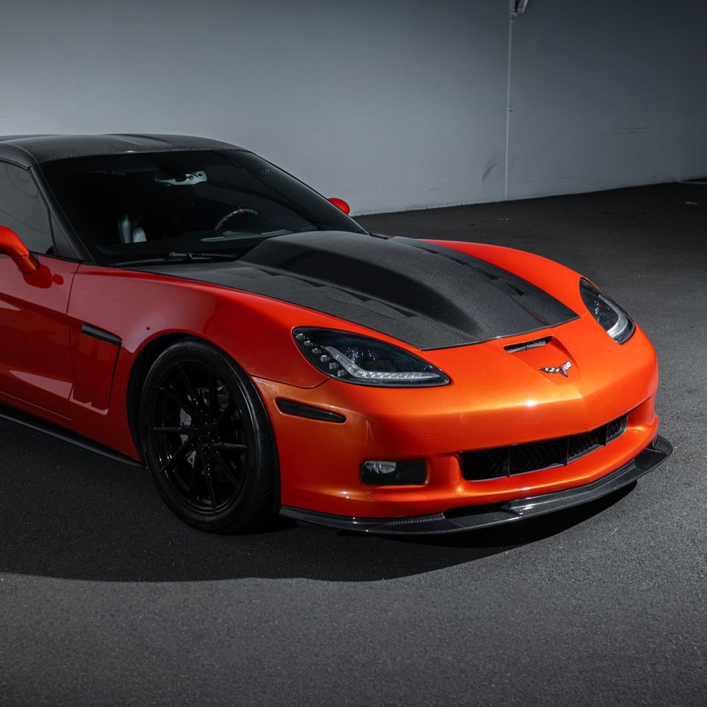 Corvette C6 Carbon Fiber EOS Performance Track Package Hood Carbon Fiber HOOD-1064-BKCF