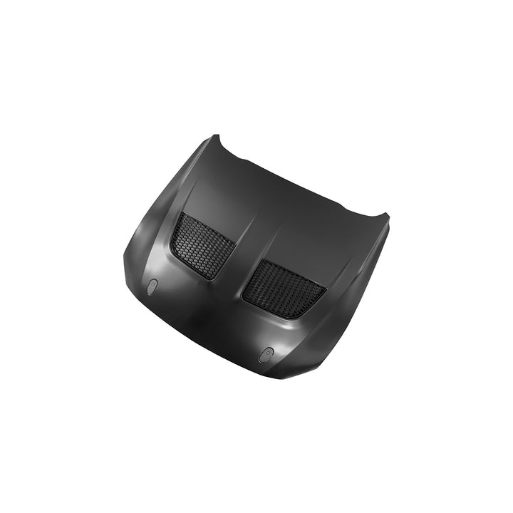 2018-2023 Ford Mustang S650 GTD Style Hood Heat Extractor Vented Cover Primed Black HOOD-1181-ALUMINUM