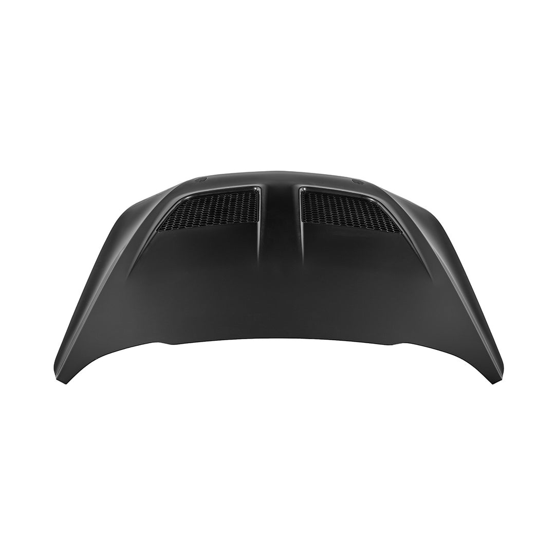 2018-2023 Ford Mustang S650 GTD Style Hood Heat Extractor Vented Cover Primed Black HOOD-1181-ALUMINUM