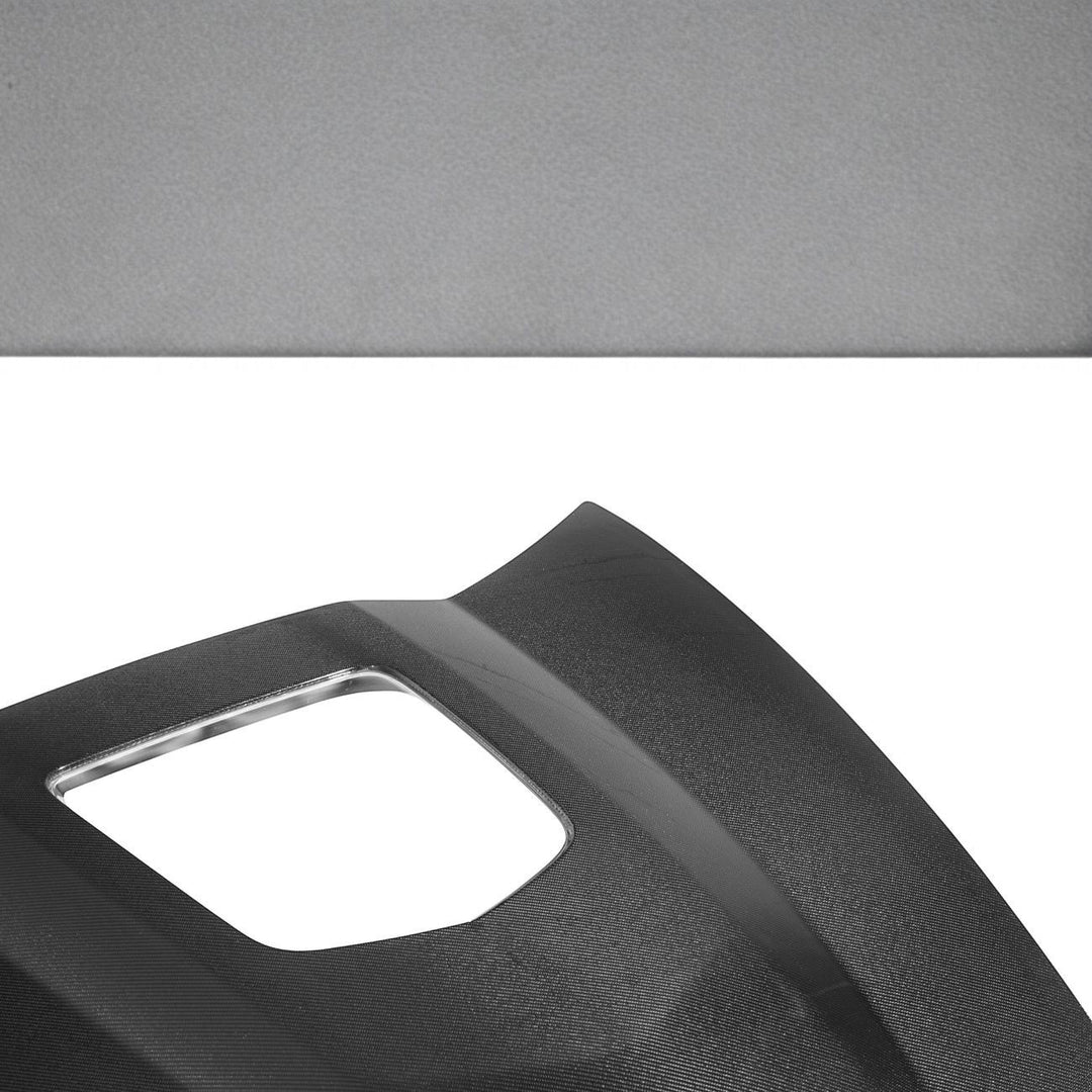 Corvette C6 Carbon Fiber ZR1 Style Replacement Hood Panel Cover Carbon Fiber HOOD-1209-BKCF