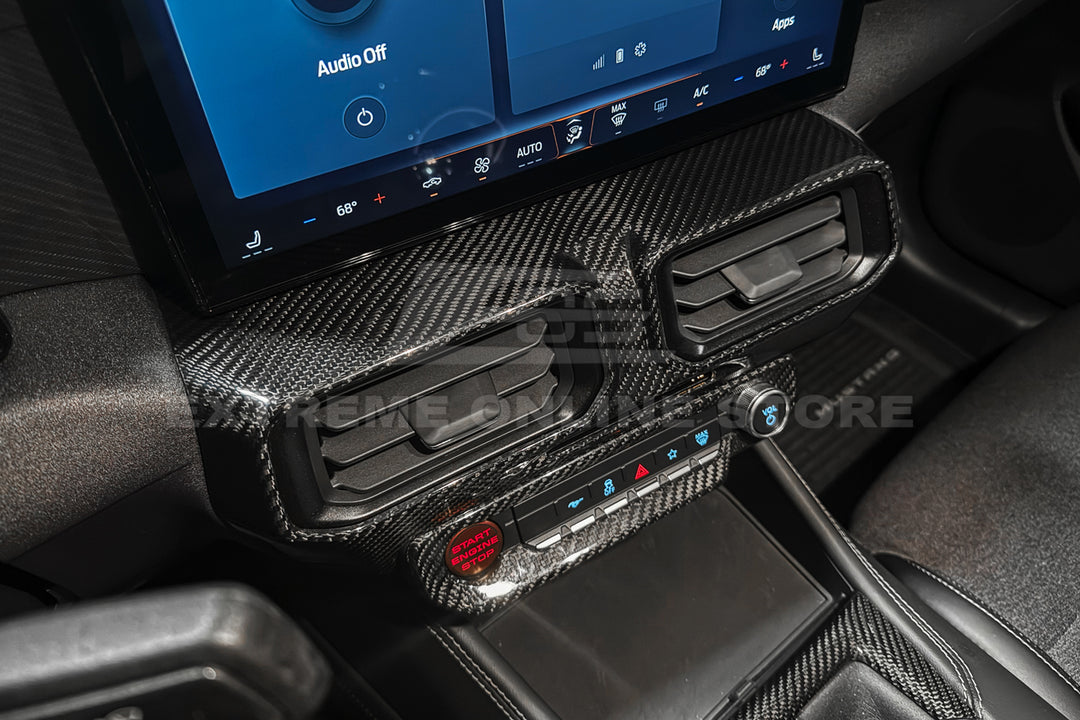 2024-Up Mustang DRY CARBON FIBER AC Outlet Panel Trim