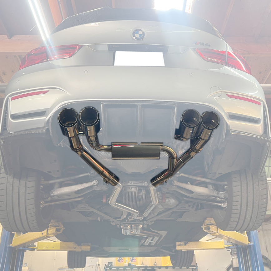 2015-20 BMW F80 M3 F82 M4 | 2.5" Piping w/ 3.5 " Quad Tips Axle Back Exhaust