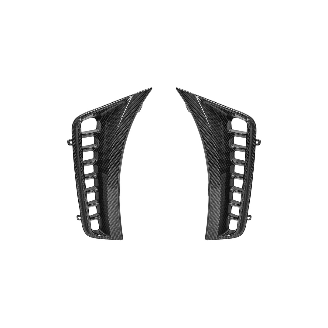2025-Up Toyota GR Corolla Carbon Fiber Factory Style Front Bumper Side Vent Garnishes