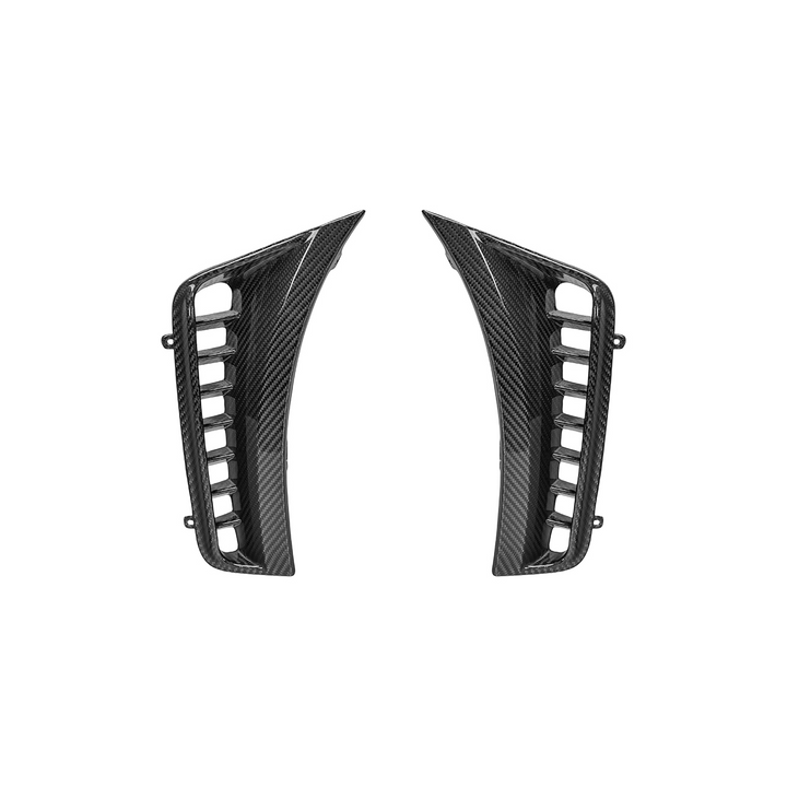 2025-Up Toyota GR Corolla Carbon Fiber Factory Style Front Bumper Side Vent Garnishes
