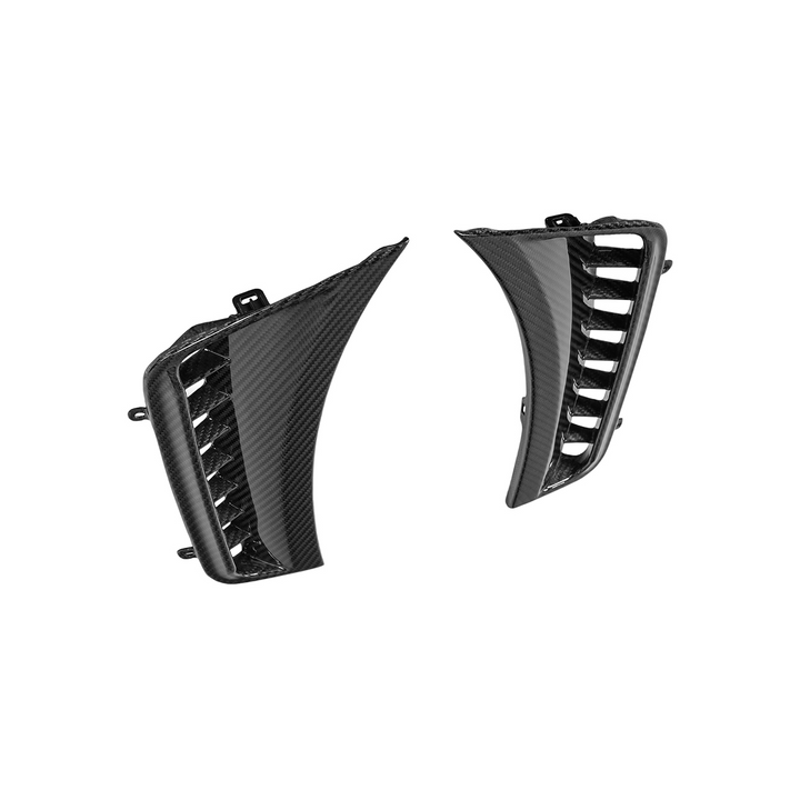 2025-Up Toyota GR Corolla Carbon Fiber Factory Style Front Bumper Side Vent Garnishes