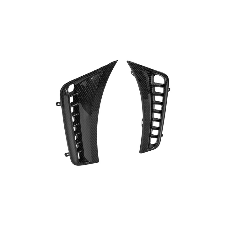 2025-Up Toyota GR Corolla Carbon Fiber Factory Style Front Bumper Side Vent Garnishes