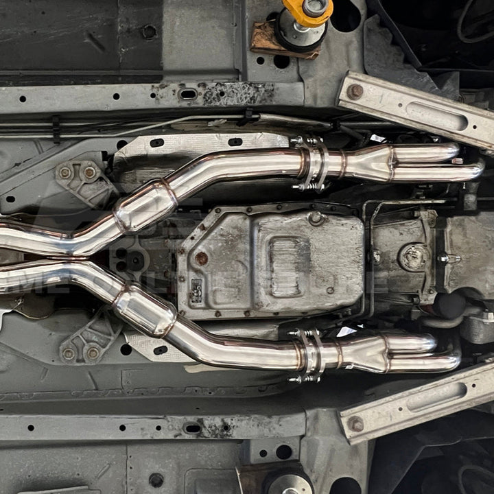 2009-2014 Cadillac CTS-V Long Tube Headers &amp; Resonated Mid Pipe