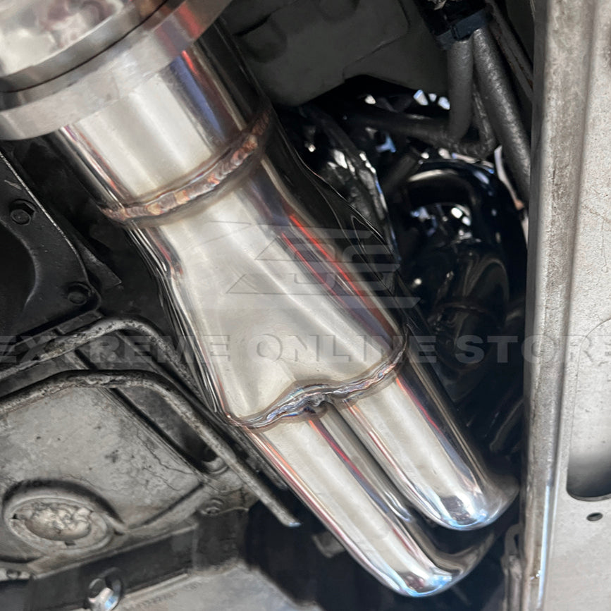 2009-2014 Cadillac CTS-V Long Tube Headers &amp; Resonated Mid Pipe