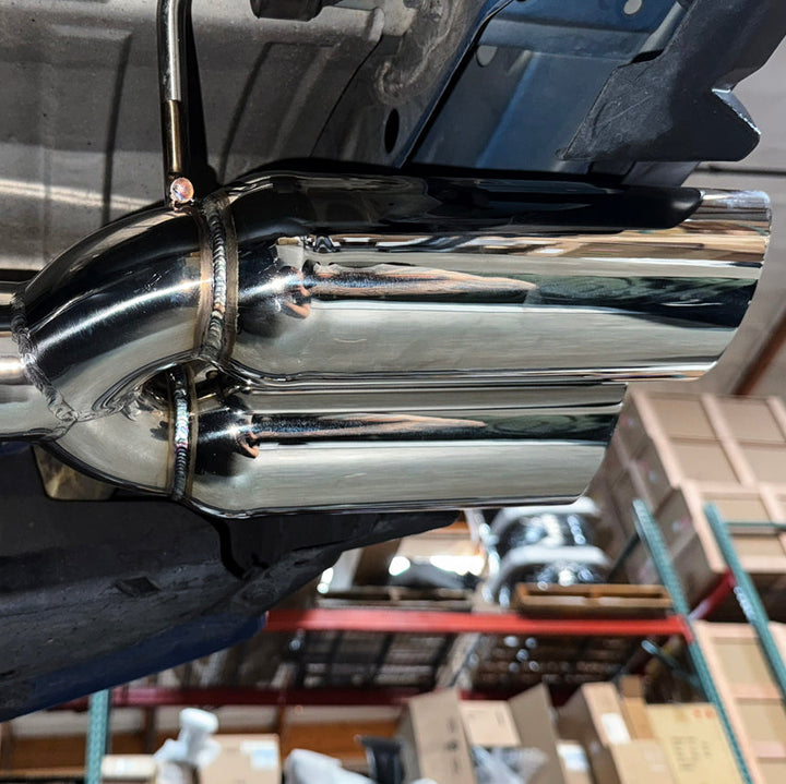 2015-21 Subaru WRX | Boso Style Muffler Delete Quad Tips Axle Back Exhaust