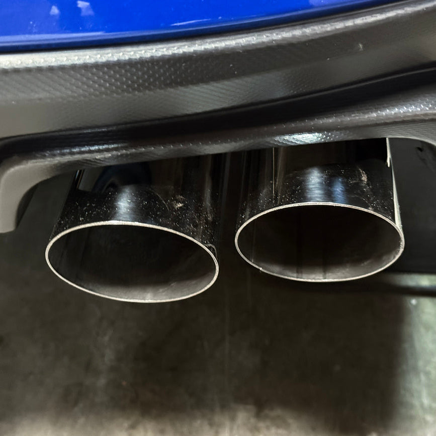 2015-21 Subaru WRX | Boso Style Muffler Delete Quad Tips Axle Back Exhaust