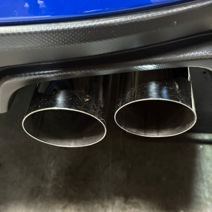 2015-21 Subaru WRX | Boso Style Muffler Delete Quad Tips Axle Back Exhaust