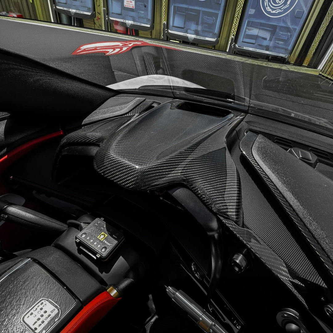 2020-25 Corvette C8 | DRY CARBON FIBER Replacement Upper Dash Instrument Panel
