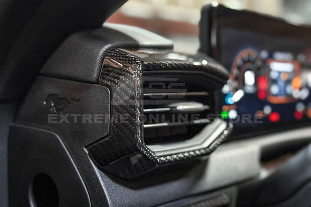 2024-Up Mustang DRY CARBON FIBER AC Outlet Trim Cover