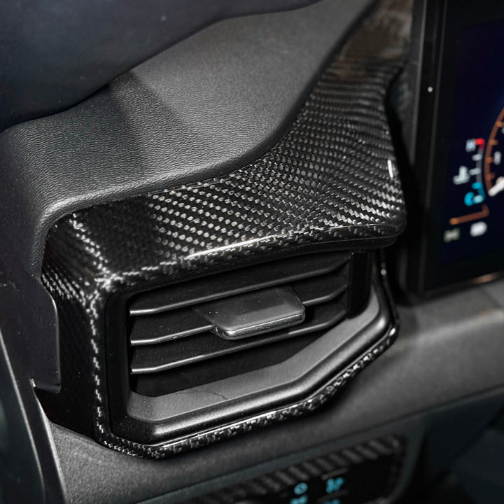 2024-Up Mustang DRY CARBON FIBER AC Outlet Trim Cover