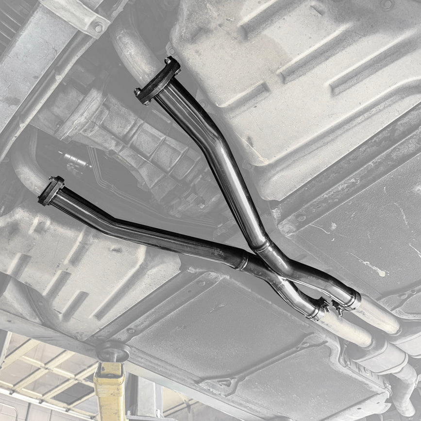 1997-04 Chevrolet Corvette C5 | T-304 Stainless Steel 2.5" X Mid Pipe Exhaust