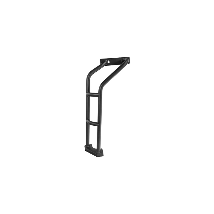 2018-Up Jeep Wrangler | Carbon Steel Black Half-Length Roof Cargo Rack Ladder