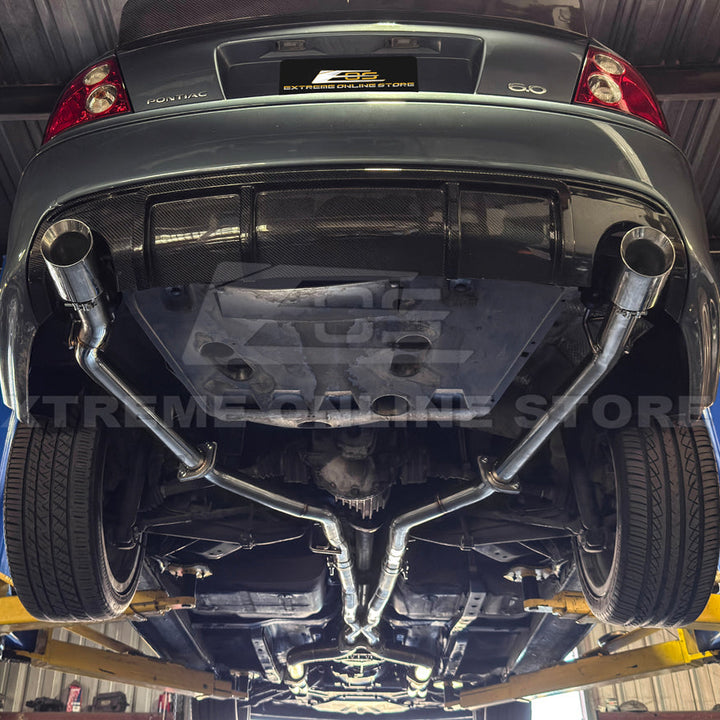2005-06 Pontiac GTO | T-304 Straight-Through Mid Pipe X Cross Exhaust System