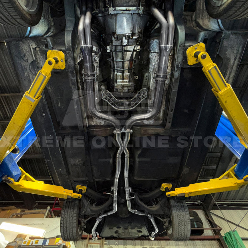 2005-06 Pontiac GTO | T-304 Straight-Through Mid Pipe X Cross Exhaust System