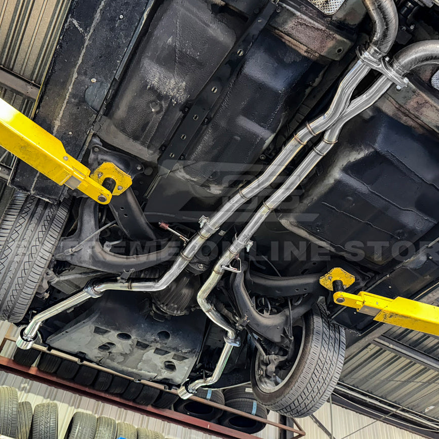 2005-06 Pontiac GTO | T-304 Straight-Through Mid Pipe X Cross Exhaust System