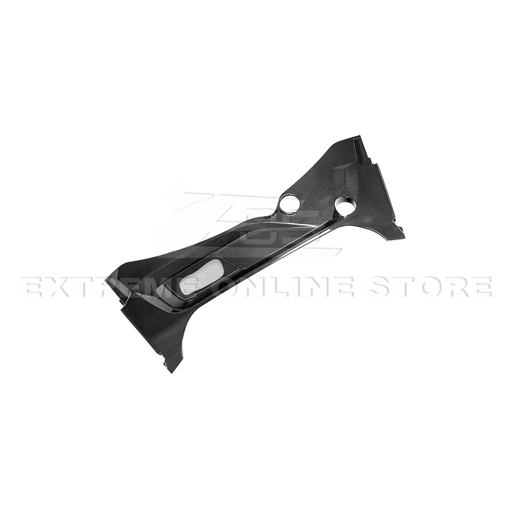 Corvette C8 DRY CARBON FIBER Front Trunk Trim Cover Kit