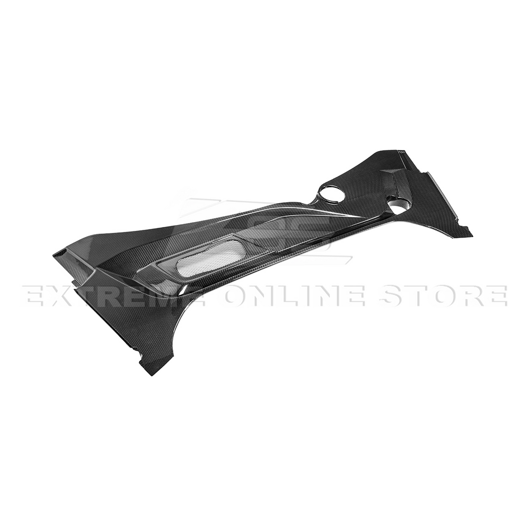 Corvette C8 DRY CARBON FIBER Front Trunk Trim Cover Kit
