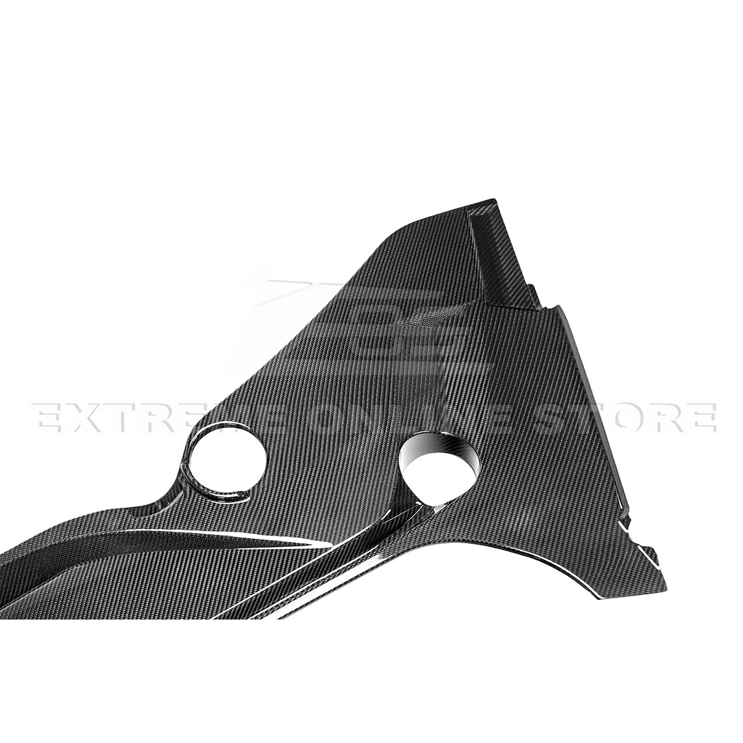 Corvette C8 DRY CARBON FIBER Front Trunk Trim Cover Kit