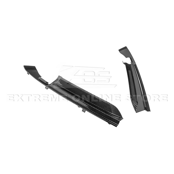 Corvette C8 DRY CARBON FIBER Front Trunk Trim Cover Kit