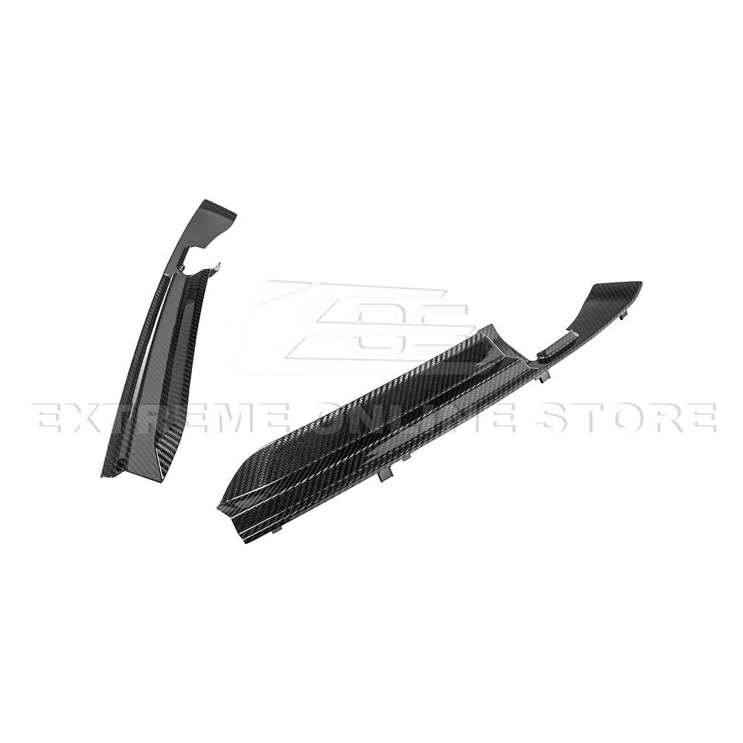 Corvette C8 DRY CARBON FIBER Front Trunk Trim Cover Kit