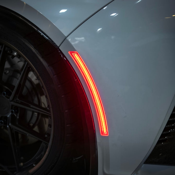 Corvette C7 Factory Style LED Side Marker Lights Clear Lens LIGHT-1455-CL_LIGHT-1456-CL