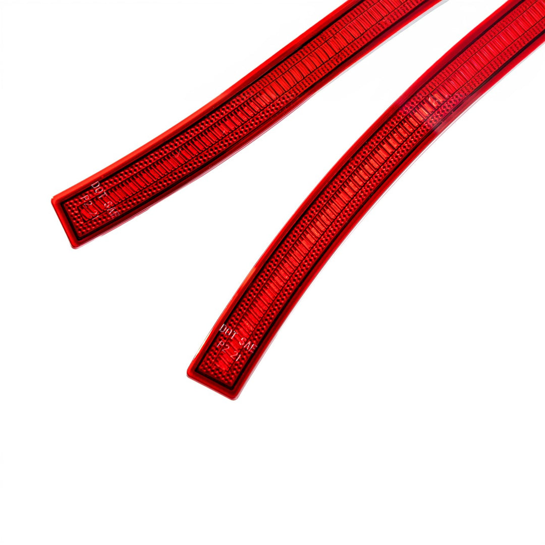 Corvette C7 Factory Style LED Side Marker Lights Front : Amber Lens ( Same as OEM Finish ) Rear : Red Lens ( Same as OEM Finish ) LIGHT-1455-RD_LIGHT-1456-RD