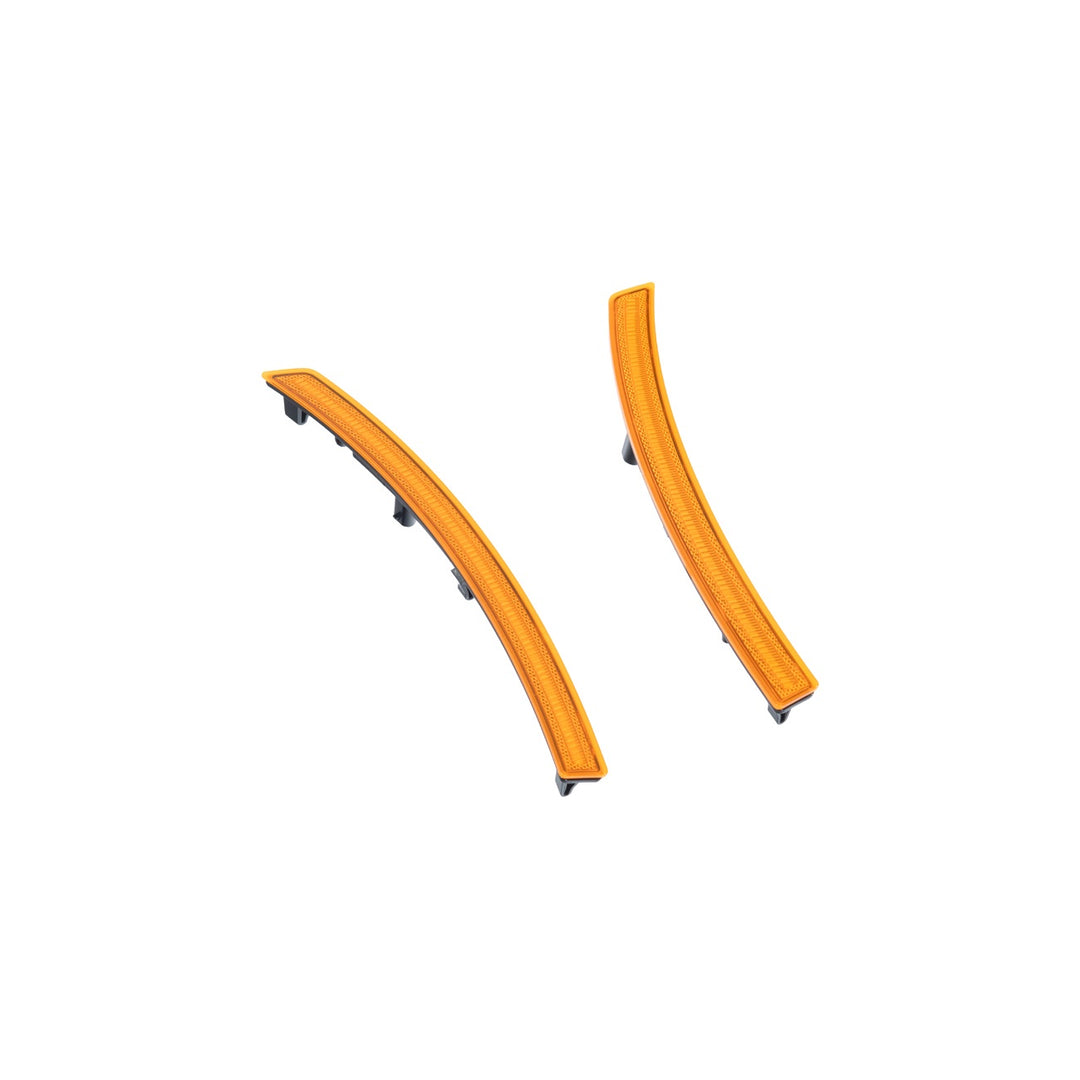 Corvette C7 Factory Style LED Side Marker Lights Front : Amber Lens ( Same as OEM Finish ) Rear : Red Lens ( Same as OEM Finish ) LIGHT-1455-RD_LIGHT-1456-RD