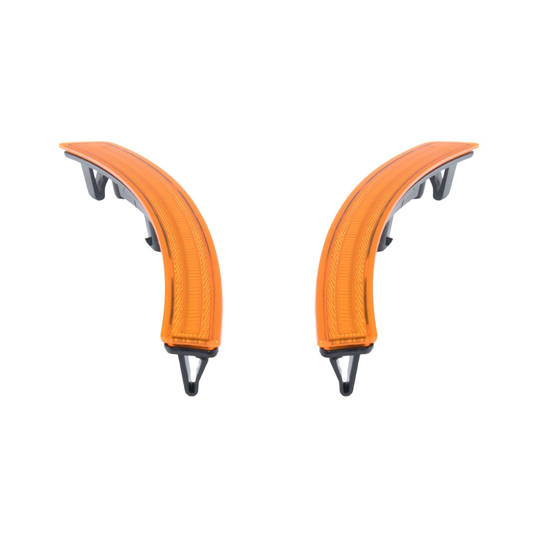 Corvette C7 Factory Style LED Side Marker Lights Front : Amber Lens ( Same as OEM Finish ) Rear : Red Lens ( Same as OEM Finish ) LIGHT-1455-RD_LIGHT-1456-RD