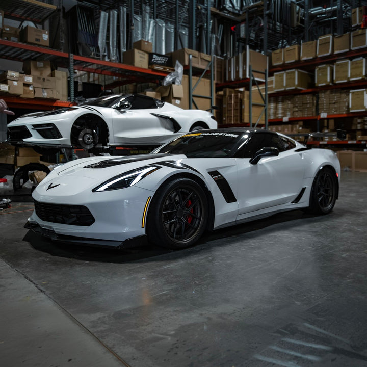 Corvette C7 Factory Style LED Side Marker Lights Smoke Tinted Lens LIGHT-1455-SM_LIGHT-1456-SM