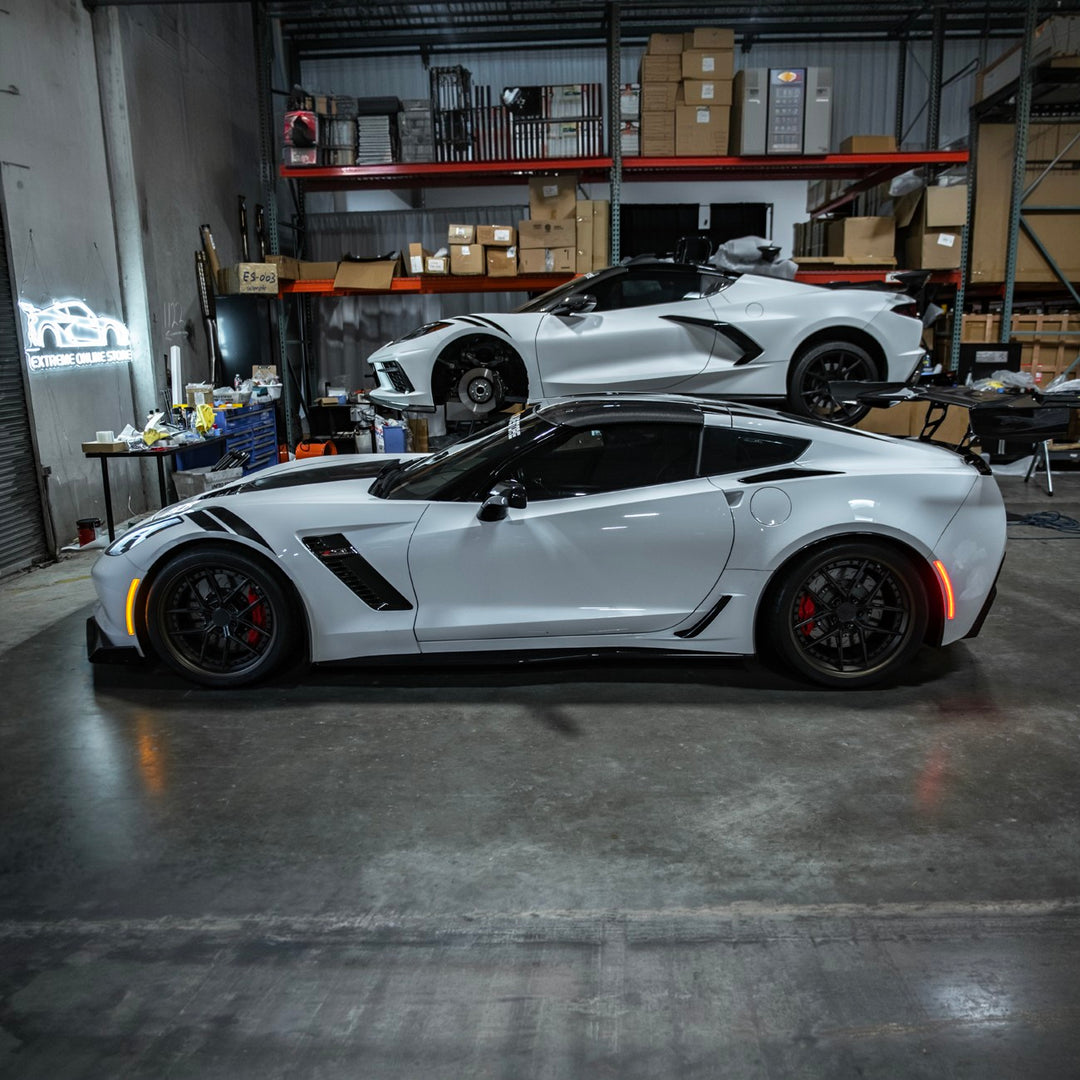 Corvette C7 Factory Style LED Side Marker Lights Smoke Tinted Lens LIGHT-1455-SM_LIGHT-1456-SM